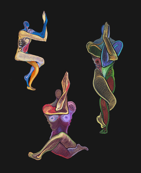 Graphikasana, Hatha Yoga Art by Yolyanko William