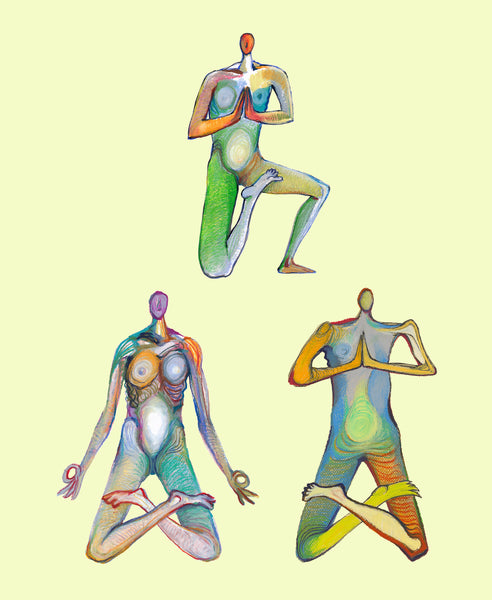 Graphikasana, Hatha Yoga Art by Yolyanko William