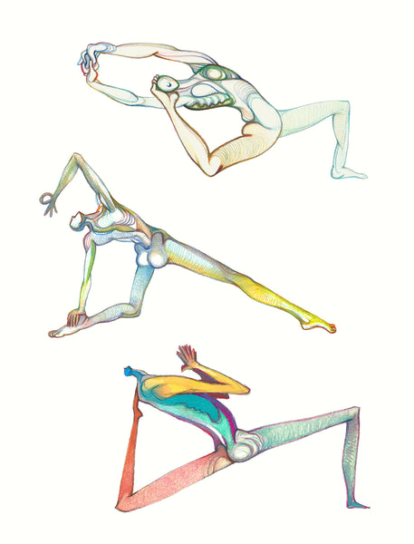 Graphikasana, Hatha Yoga Art by Yolyanko William