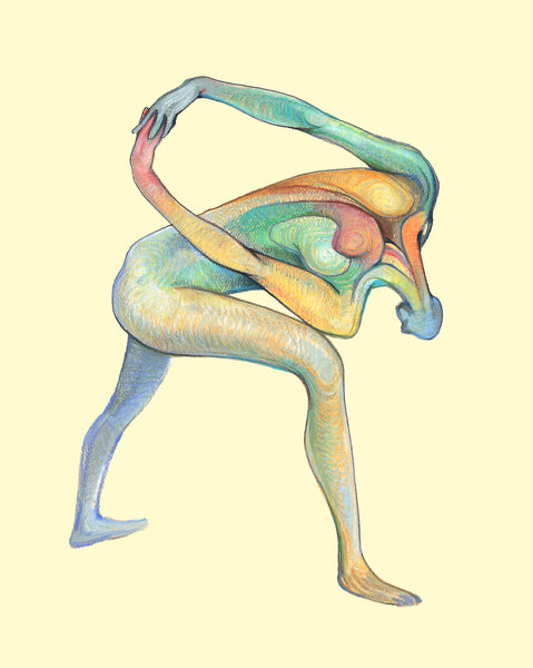 Graphikasana, Hatha Yoga Art by Yolyanko William