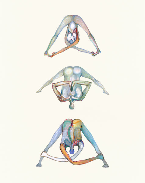 Graphikasana, Hatha Yoga Art by Yolyanko William