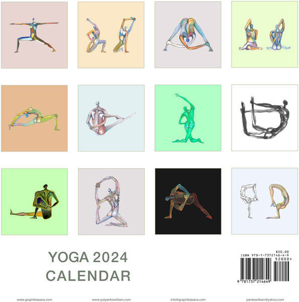 Asana Yoga 2024 calendar