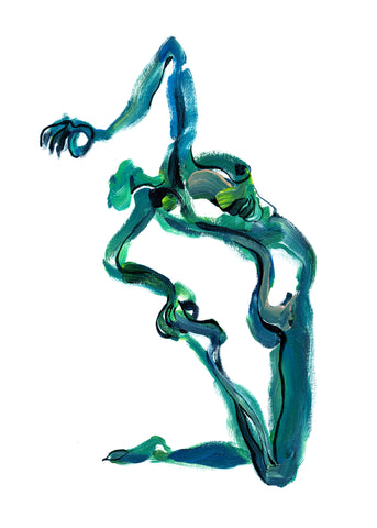 Art Print. Graphikasana, Backbends a Art by Yolyanko william