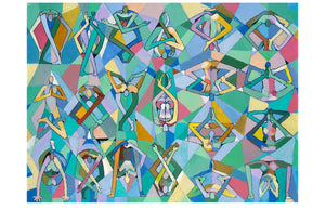 Art Yoga 4 Print. Graphikasana, Yoga sequence, geometric, Art by Yolyanko