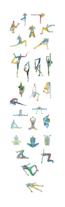 1 1b Art Print. Graphikasana, Yoga Sequence 1,  Art by Yolyanko