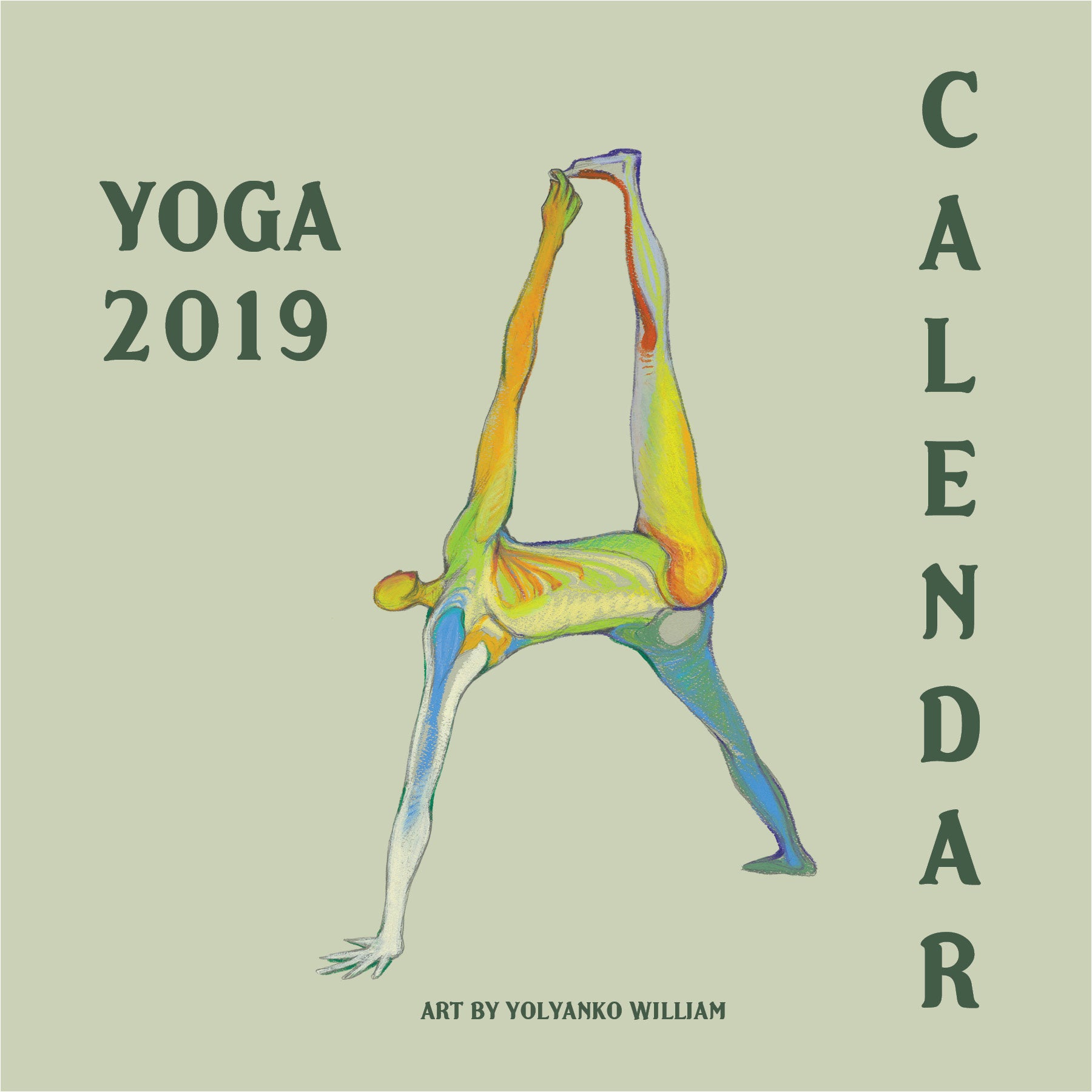 Calendar Yoga 2019 by Yolyanko William